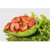 Ceviche de Camarón sobre Aguacate